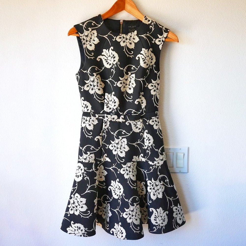 Ted Baker London Floral Embroidered Dress